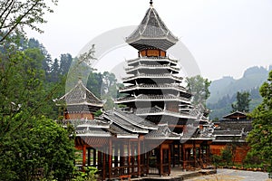 Zhaoxing village , The unique buildings of the nationalityÂ 